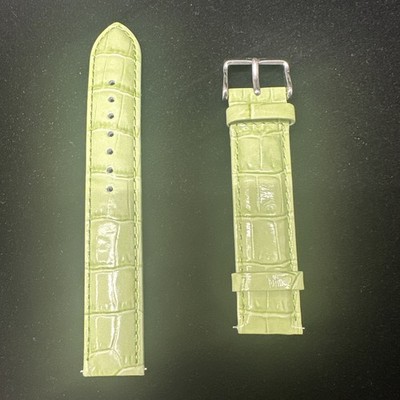 Genuine Polanti Lime Green Leather Watch Strap 18mm