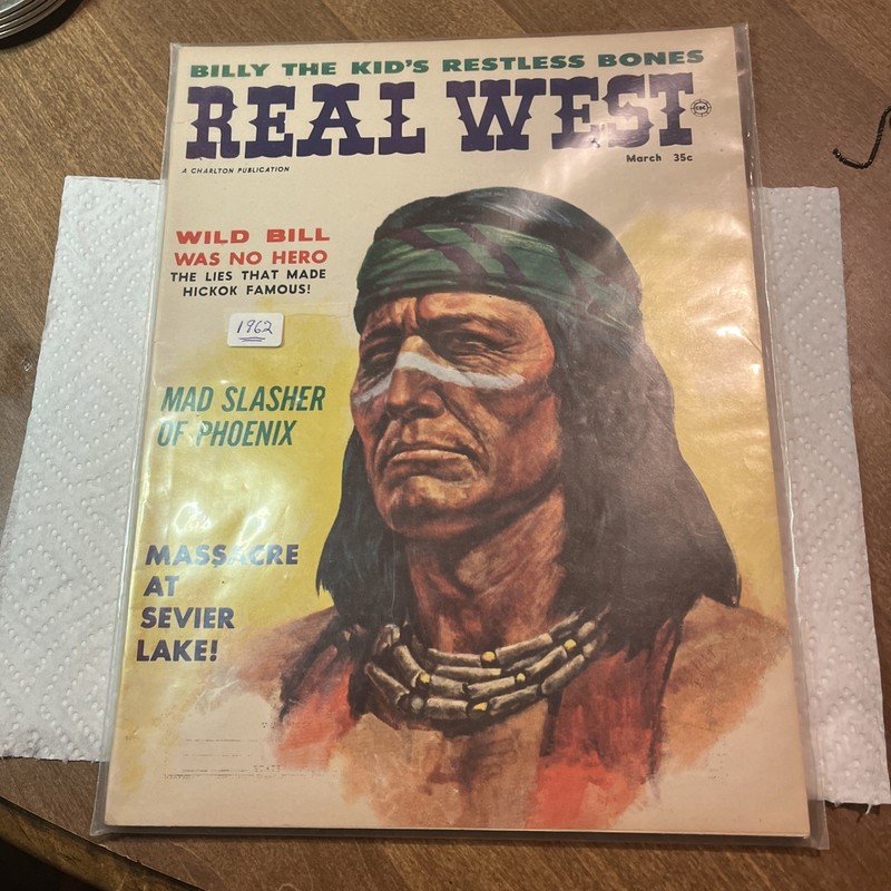 MAG: Real West 3/1962-Wild Bill Hickok-Mad Slasher of Phoenix-VG