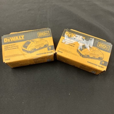 Lot Of 2-DEWALT DCB240 20V Lithium-ion Battery