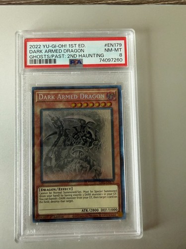 PSA 8! Dark Armed Dragon (Ghost Rare) GFP2-EN179 1st Ed