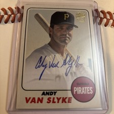 2024 Topps Archives Andy Van Slyke 1968 Fan Favorites Auto #68FF-AV Pirates