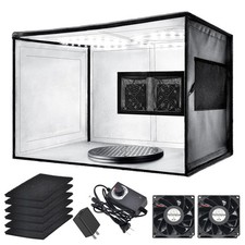 Airbrush Spray Booth with Dual Exhaust Fans,Portable Airbrush Paint Booth for...