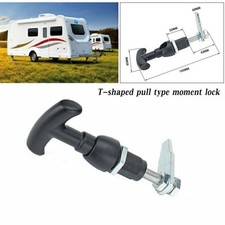 Front Fixing T Locks Handle Fit Car Trailer Caravan Canopy Canopie Toolbox Black