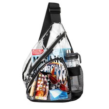 Clear Sling Bag, Clear Bag Stadium Approved, Transparent Shoulder Crossbody B...