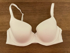 Victoria's Secret White Logo 34D Body By Victoria Lightly Lined Demi Bra VS!!