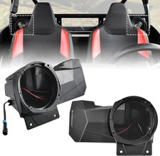 SAUTVS Sport Speaker Enclosures for Polaris RZR XP 1000/XP 4 1000 Black