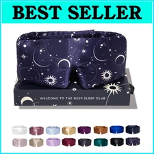 Adjustable Silk Sleep Mask with Wide Padding - Quality Sleep in Total Darkness