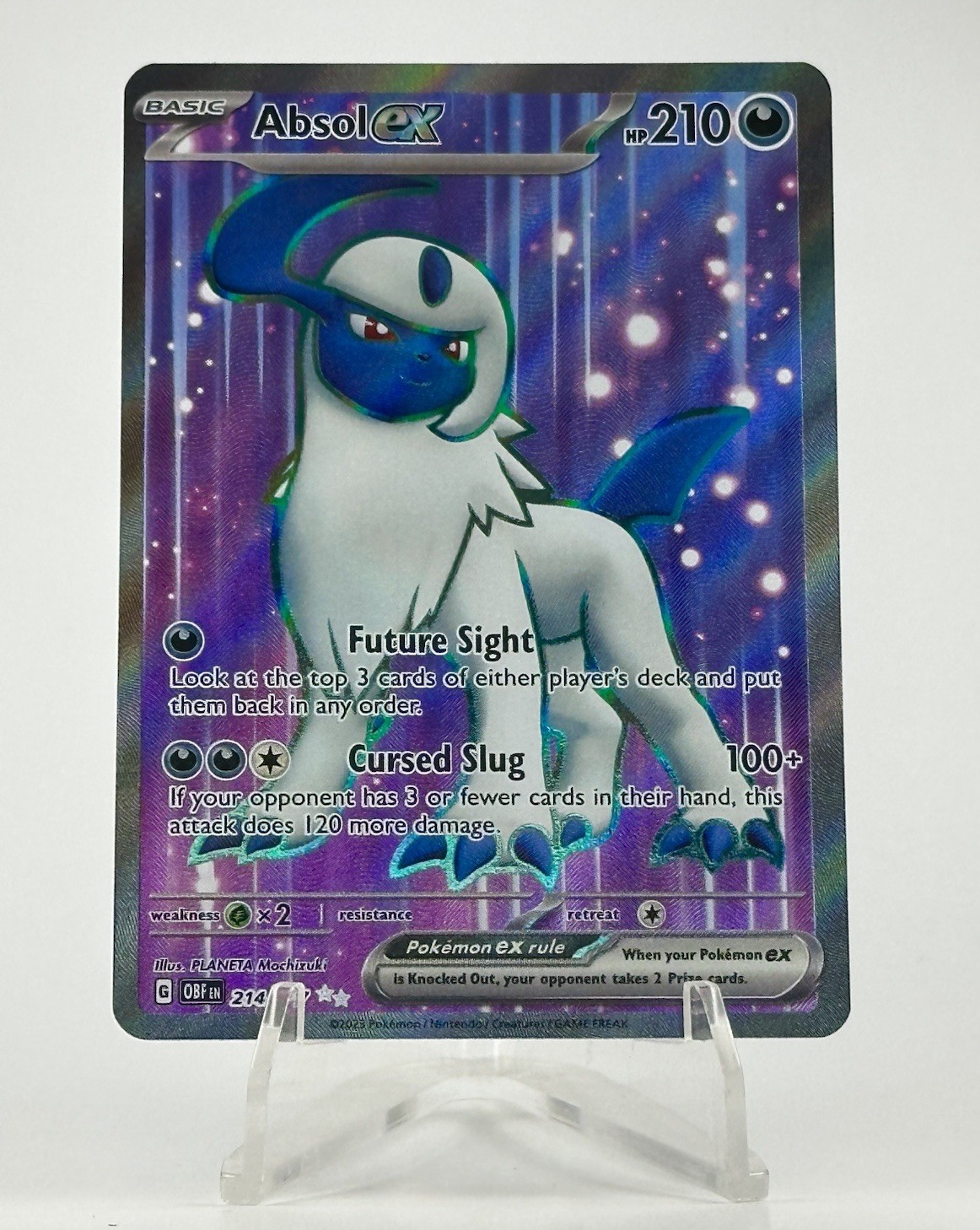 Pokemon TCG Absol EX 214/197 Obsidian Flames Ultra Rare Holo Card NM Condition