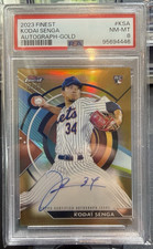 2023 Topps Finest KODAI SENGA RC Auto Gold #'d /50 PSA 8