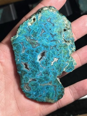 Blue Dot Gem Silica 69g Ray Mine Very Rare High Grade Slab Arizona Stabilized