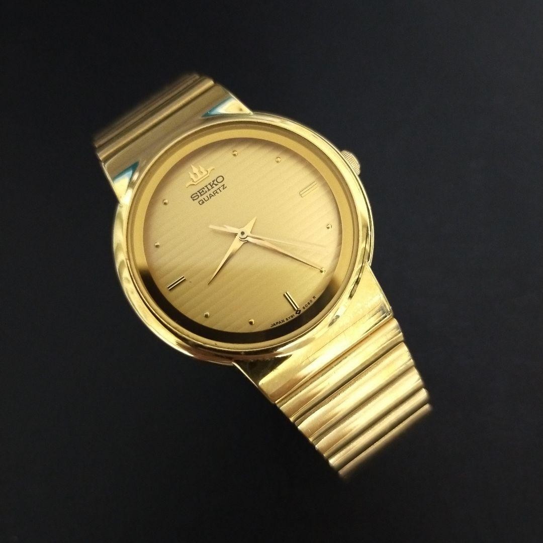 Seiko Gold 5Y91-6040 Mens Watch - Stylish & Timeless