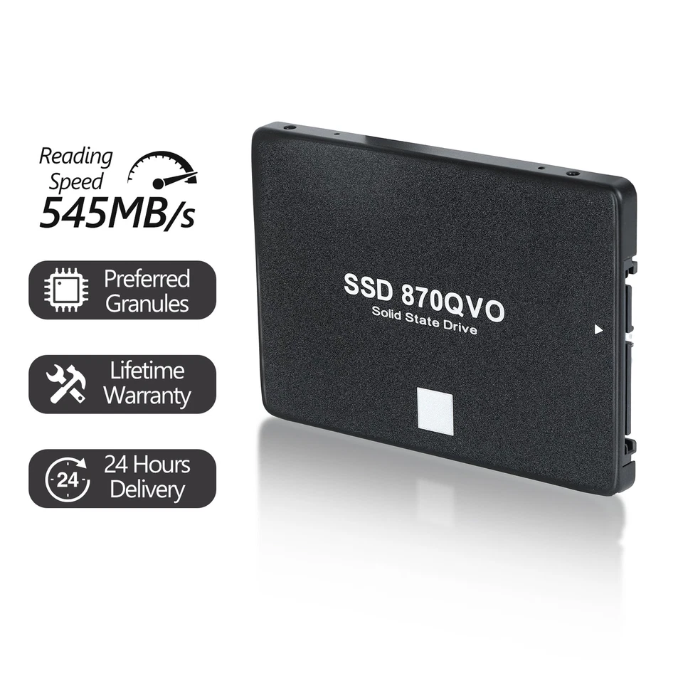 Ausverkauf 870 QVO SATA III 2,5-Zoll-SSD R/W Interne Solid-State-Festplatte - Bild 2 von 4