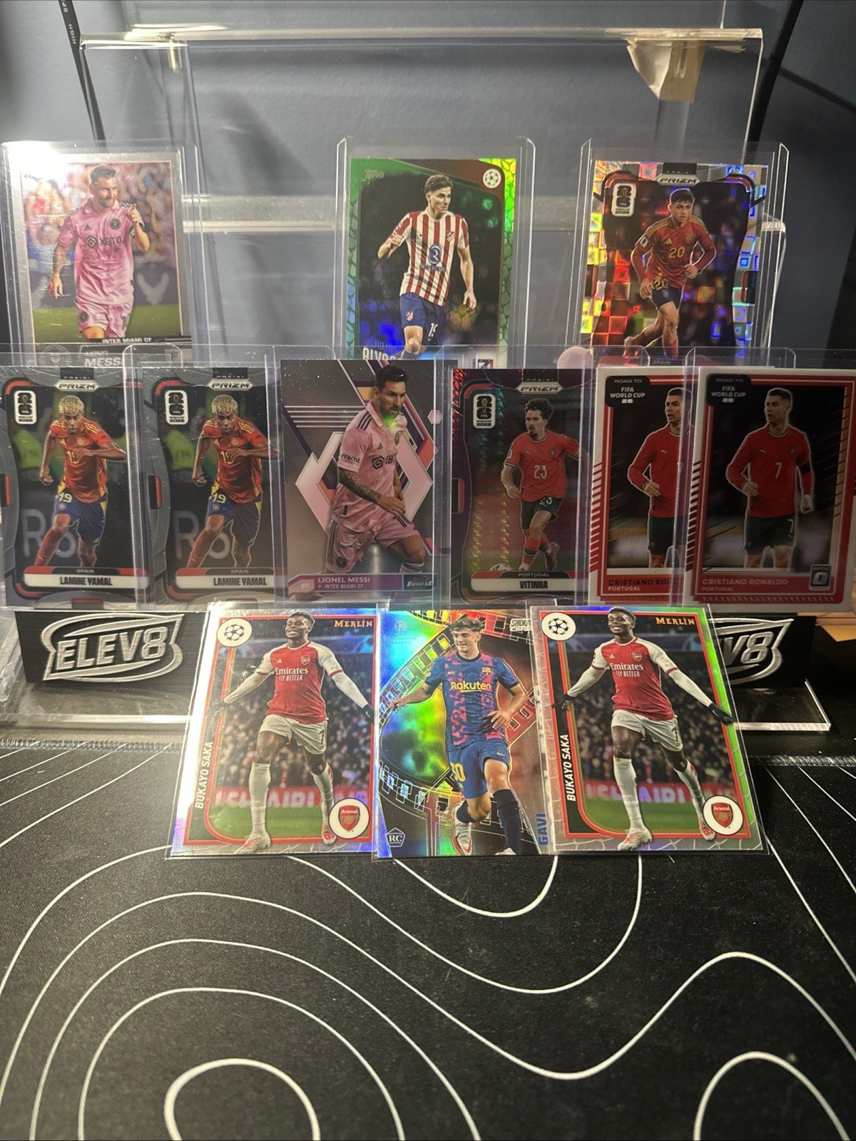 201 Card Soccer Lot, 50+ Numbered Cards, Silver Rookie, Prizm World Cup, Kaboom view 3