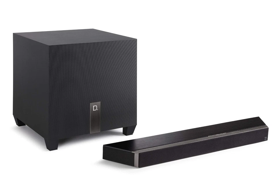 Mini barra de sonido Definitive Technology Studio 3D con subwoofer de 8", Dolby Atmos, eARC Foto 2 de 4