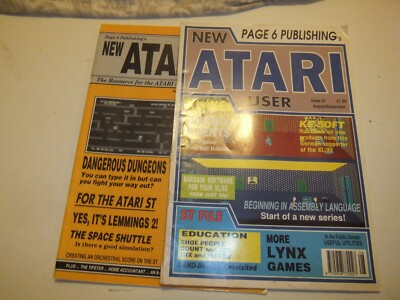 Neue Atari User Ausgaben x2 - Ausgabe 57 & 63 - Retro Gaming und Computing