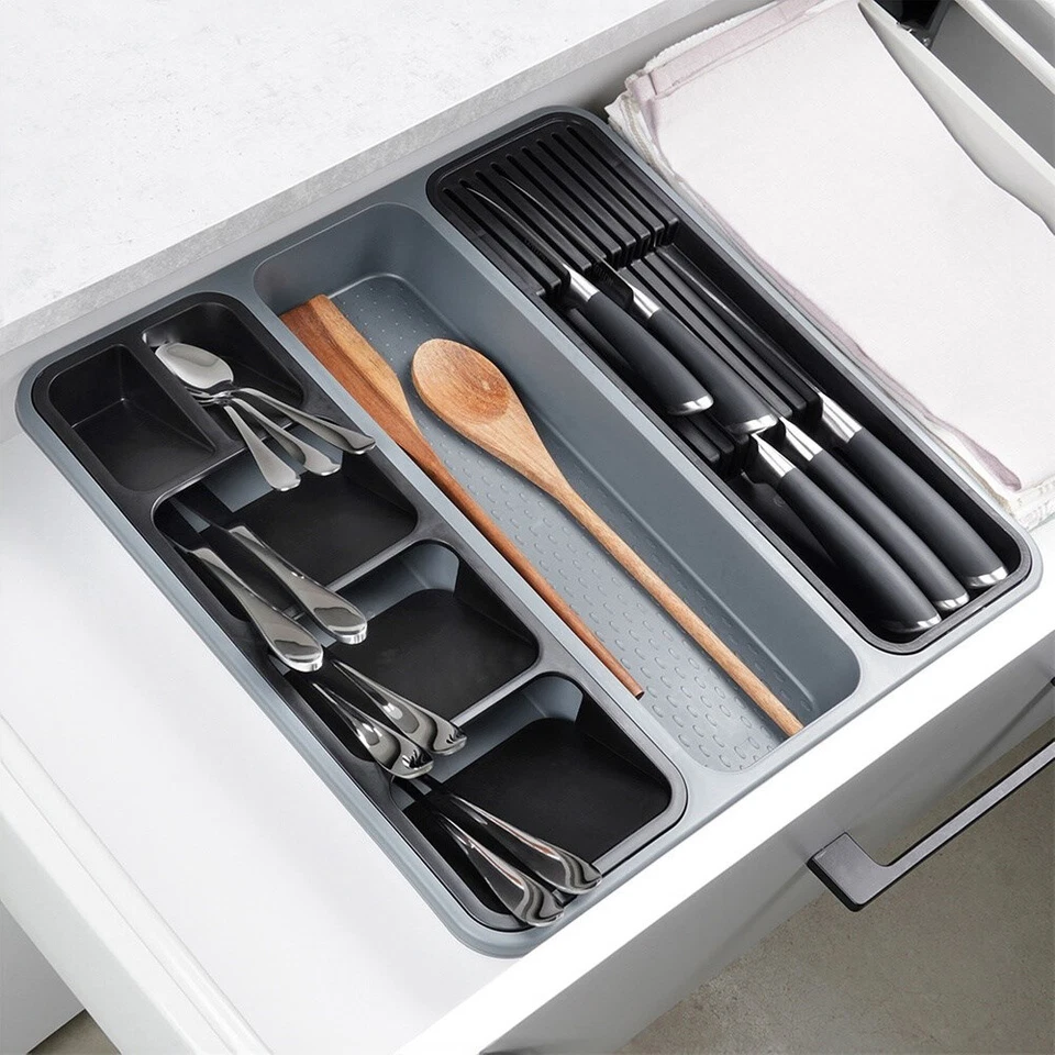 Schubladeneinsatz Besteckkasten Besteckorganizer Schubladenorganizer 40x40 cm - Bild 3 von 4