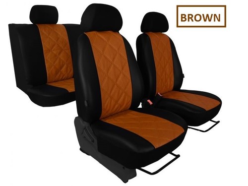 Eco-Leather Tailored Full Set Seat Covers Mitsubishi Outlander Mk2 2006 -2015 - Picture 3 of 12