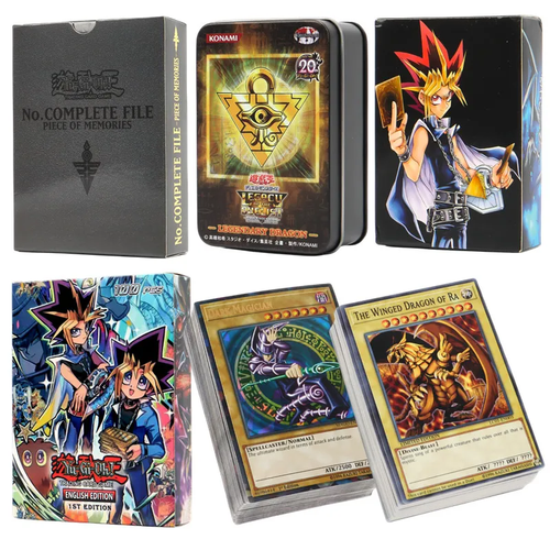 66-148 Stück Yugioh Karten mit Tin Box Yu Gi Oh Karte Englisch Holografisch Golden Let - Bild 2 von 20