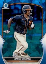 2023 BOWMAN CHROME PROSPECT SAPPHIRE SAN FRANCISCO GIANTS MARCO LUCIANO #BCP-43
