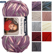 Patons Fab BIG Super Chunky Wool 200g - Knitting Yarn - All Colours
