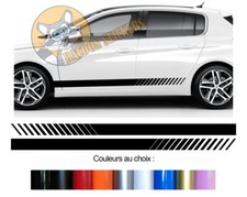 2 X BANDES BAS DE CAISSE POUR PEUGEOT 308 SPORT AUTOCOLLANT STICKER BD500N-71