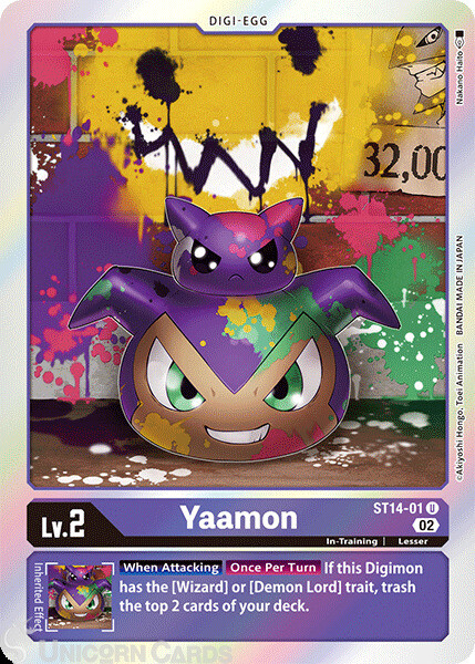 ST14-01 Yaamon :: Uncommon :: ST-14: Advanced Deck Beelzemon :: Digimon Card
