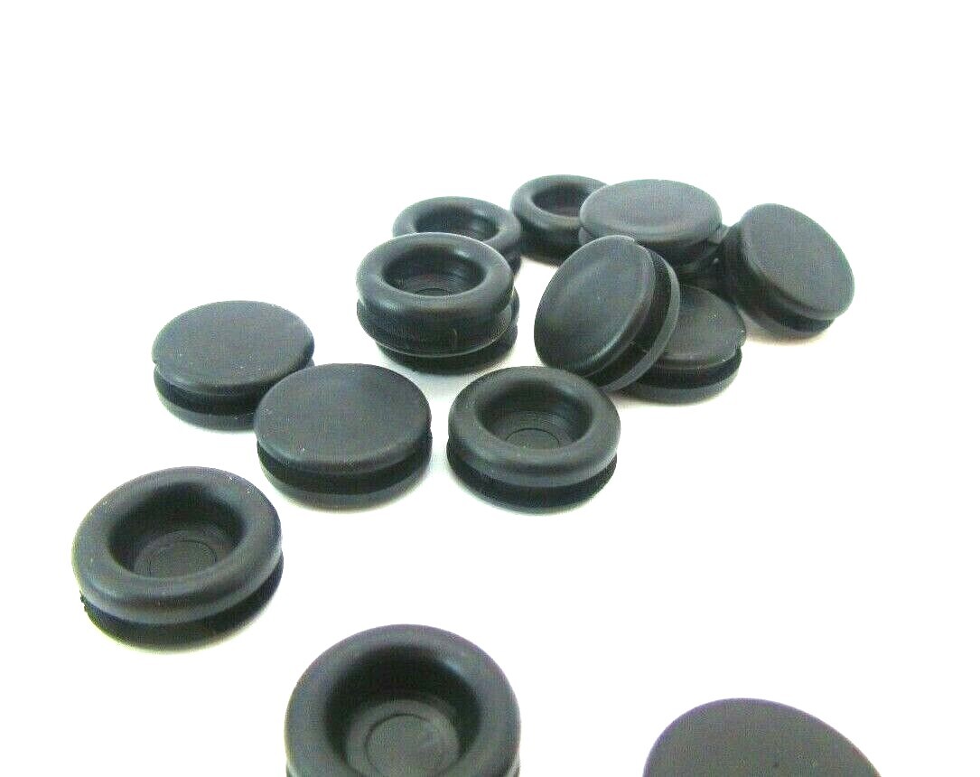 1/4" Rubber Panel Plug, Knockout Plug, Solid Grommet, Fits 1/16" Thick Materials