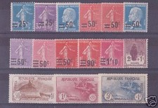 FRANCE STAMP ANNEE COMPLETE 1926 YVERT N° 217/232 , 15 TIMBRES NEUFS xx TTB V117