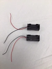 Portable 6 Volt Battery Pack AAA Battery Holder with Lead Wires (2 pack)