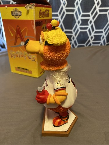 Coca Cola Albuquerque Isotopes Mascot Collector’s Bobble Head - Orbit New - Picture 2 of 8