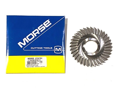 Morse 4'' x 7/64'' x 1-1/4'' Metal Slitting Saw HSS 36 Teeth Straight Tooth USA