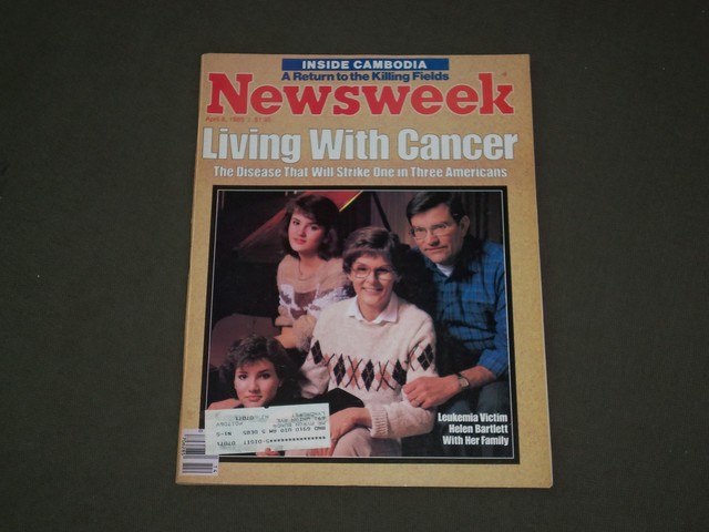 1985 APRIL 8 NEWSWEEK MAGAZINE  LIVING WITH CANCER  NW 885  eBay