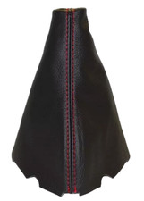 Schaltmanschette Schaltsack Fur Volkswagen Tiguan 5N 2007-2011 Leder Naht Rot