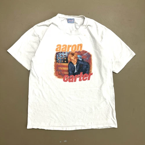00s Y2K Aaron Carter Aaron’s Party Album Cover Promo Rap Vintage vintage concert t-shirt, vintage, single stitch, B+ condition