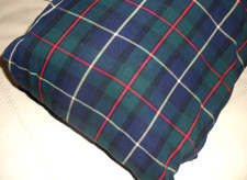 Stunning RALPH LAUREN SKATING PARTY Tartan Green Blue Plaid KING DUVET COVER