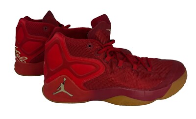 Nike Air Jordan Melo M12 Big Apple Mid Red & Gold - Mens 12 