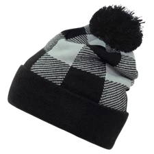 Decky Pom Plaid Beanie - 8028