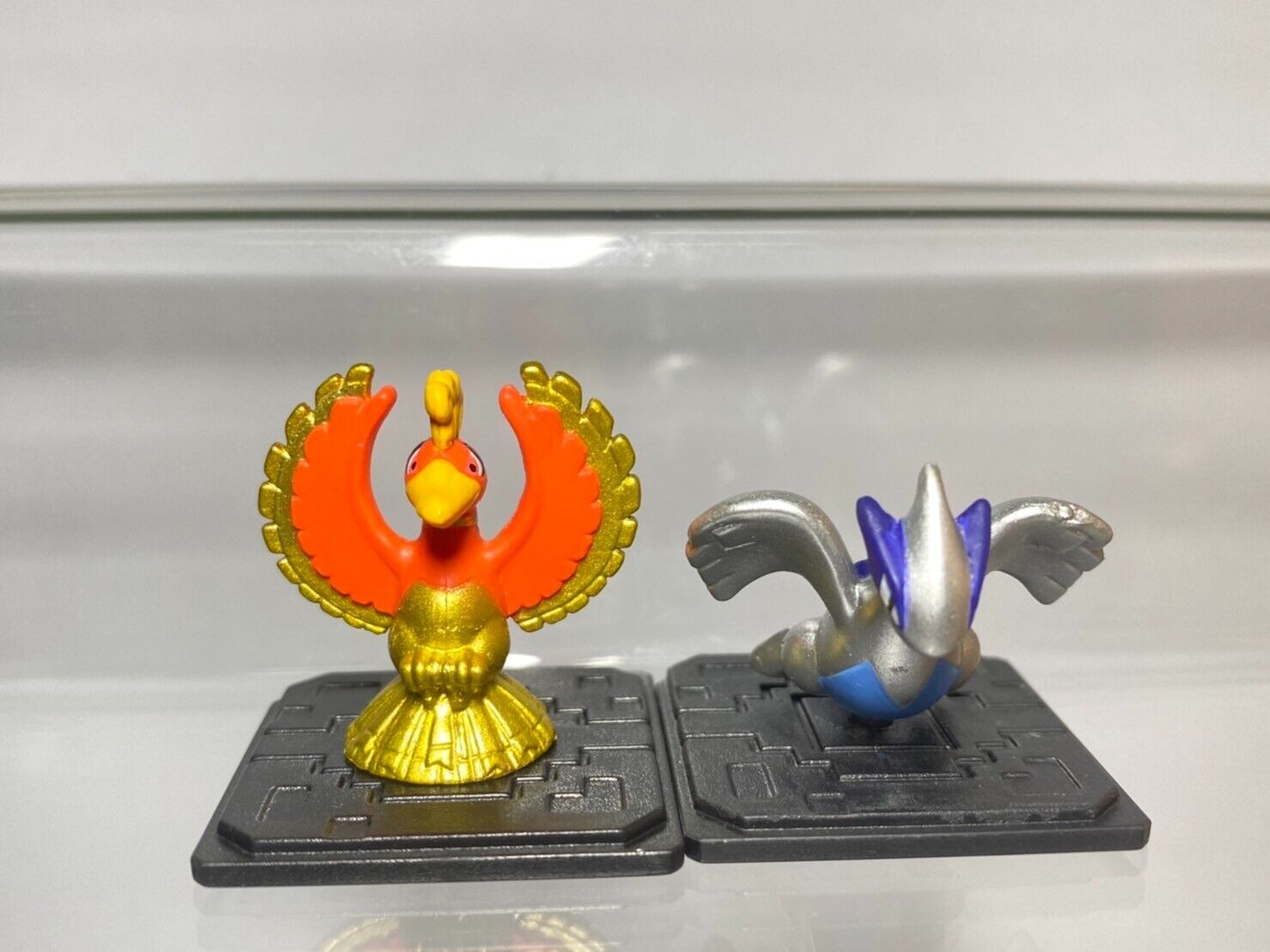 Ho-Oh & Lugia(2 pcs)Pokemon Monster Bandai Clipping Collection Figure Toy  Japan.