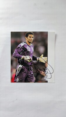 David James, England, Autogramm original