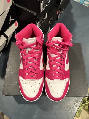 Size 6W - Women's Nike Dunk High Pink Prime White DD1869-110 100