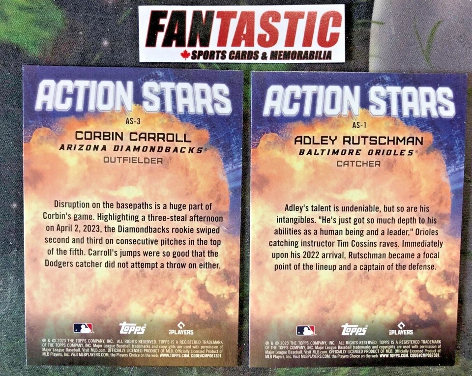 2023 Topps Update Series Insert Card YOU PICK Action Stars AS-1 to AS-30 - Image 2 of 2