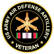 US Army Air Defense Artillery Veteran Bumper Sticker Military Vinyl Decal 5"