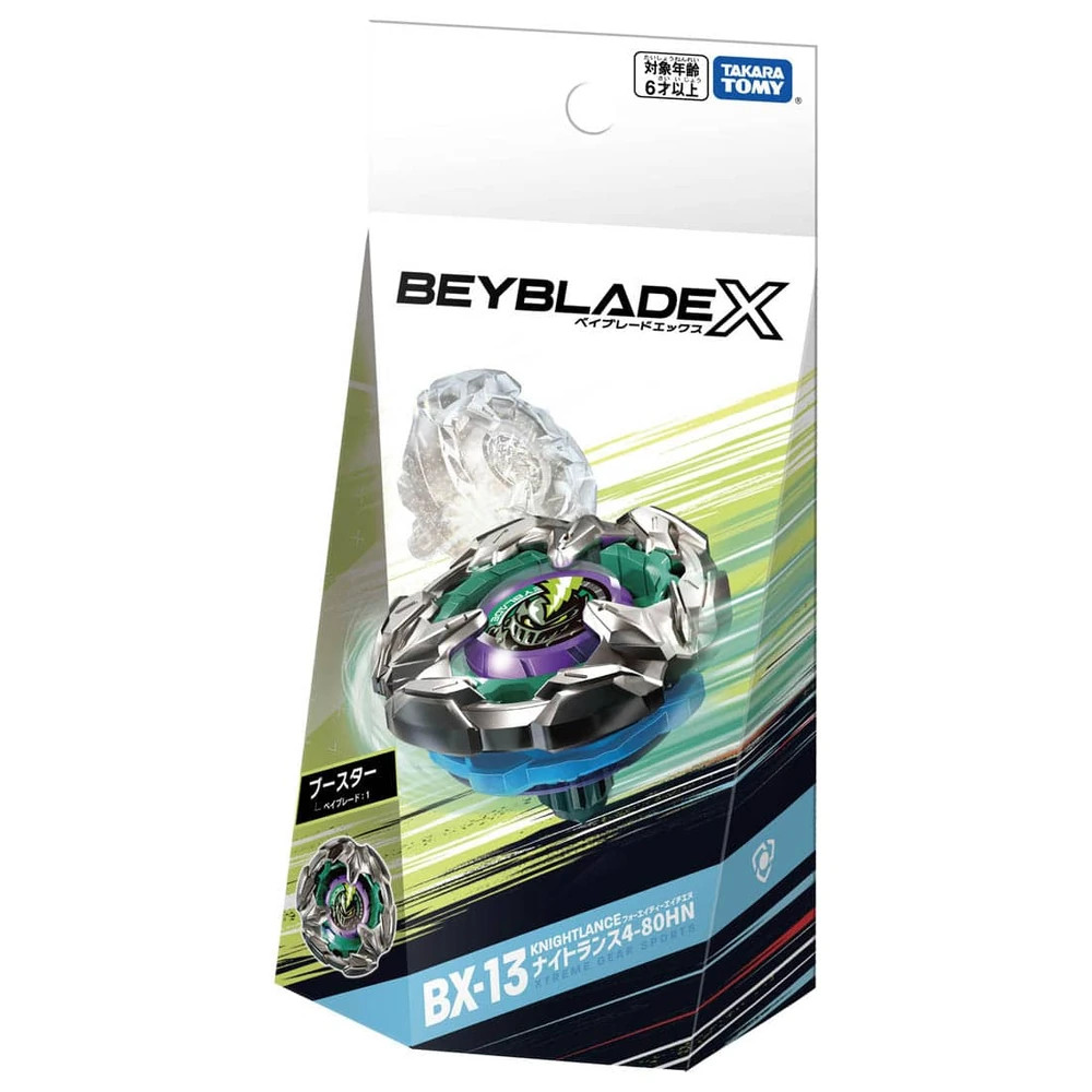 (de Stock) Takara Tomy Beyblade X Booster Bx-13 Knight Lance 4-80hn
