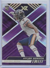 2022 Panini Xr Purple foil RARE KYLER GORDON Chicago Bears rookie #199 14/25