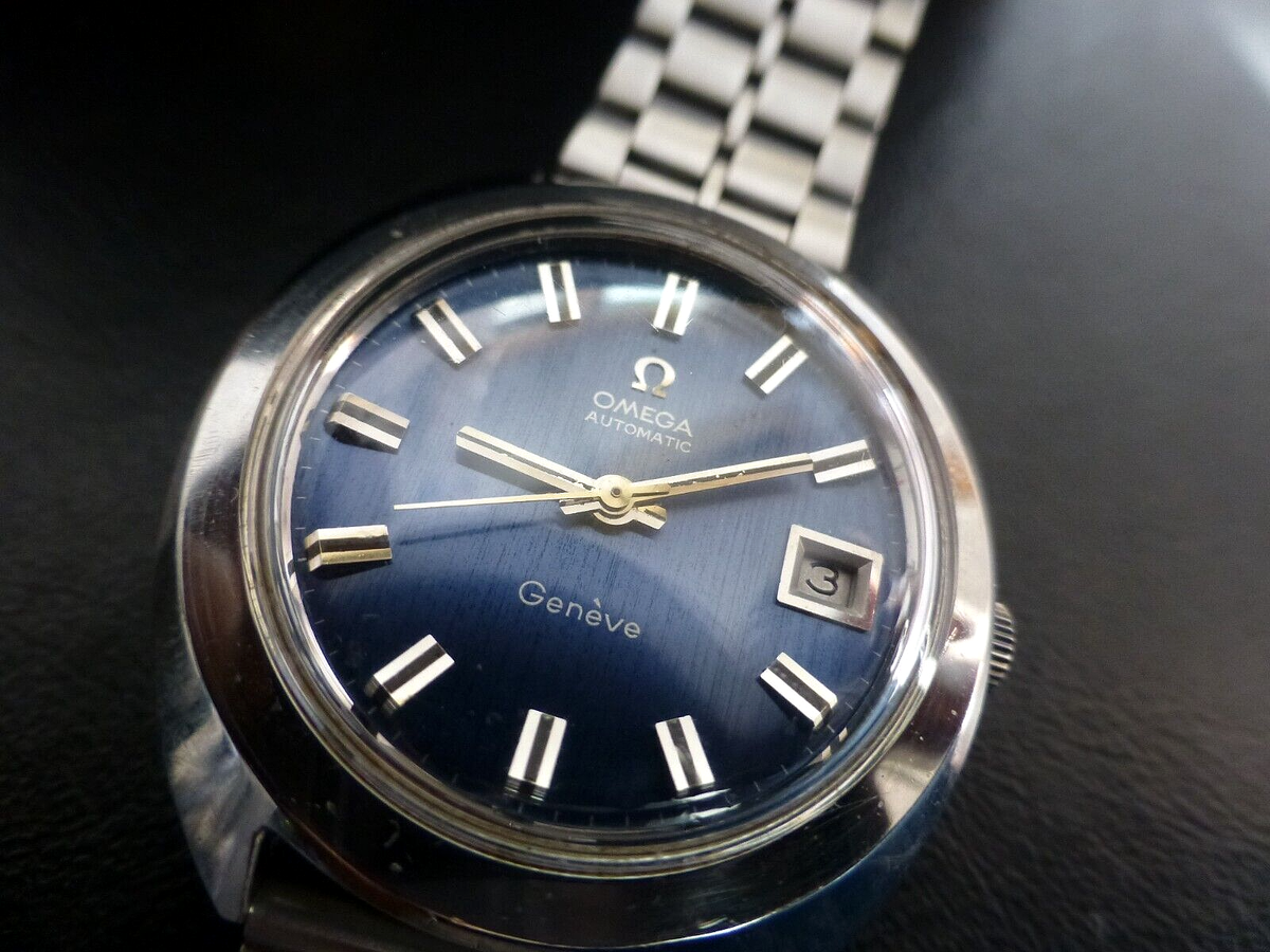 OMEGA AUTOMATIC GENEVE SILVER COLOR | eBay