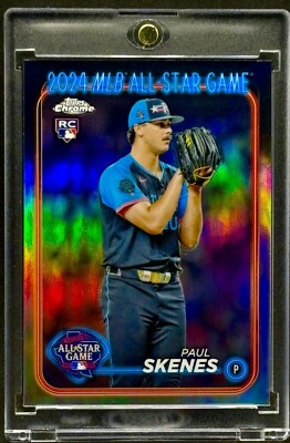 Paul Skenes RARE ROOKIE RC REFRACTOR TOPPS CHROME INVESTMENT CARD 