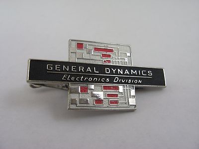Vintage General Dynamics Electronics Division Advertising Tie Bar Service Award