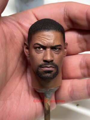 Custom Training Day Denzel Washington 1/6 Scale Male Action Figure Head Sculpt