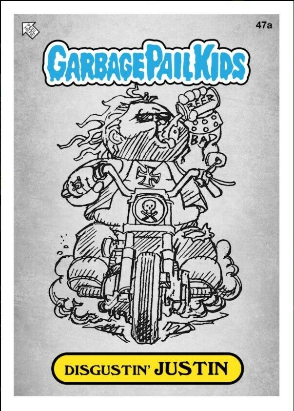 NFT GPK Garbage Pail Kids "Disgustin Justin" Series 2  sketch mint 146/166