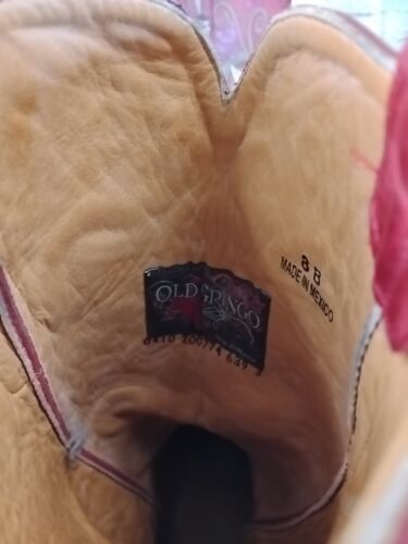 Old Gringo Grace Red Heart Embroidered Western Cowgirl Boots - Picture 8 of 9